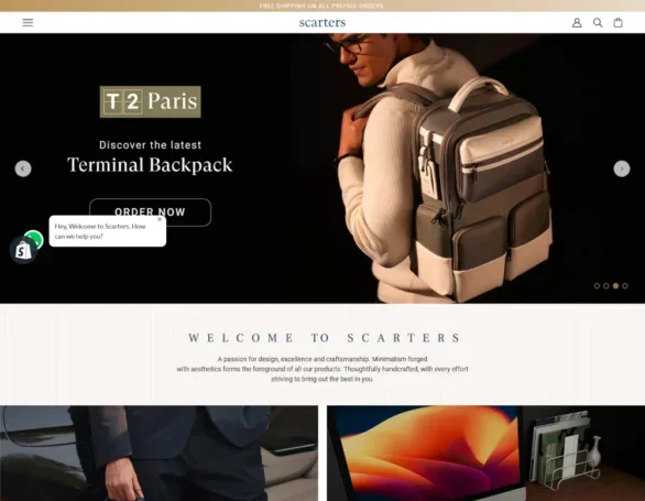 Scarters ecommerce website project